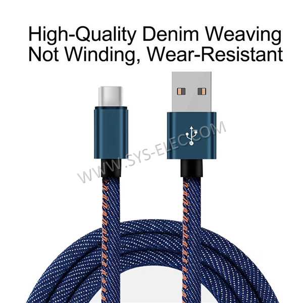 Denim usb c cable